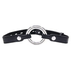 EDGE Interchangeable Ring Gag Mouth Gag Restraint With 2 Interchangeable Pieces Black Sportsheets