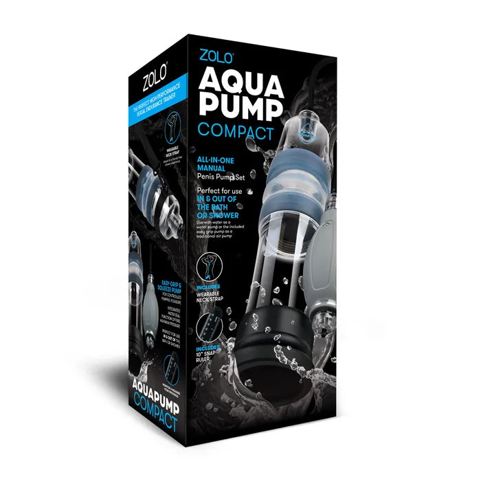 Zolo Aquapump Compact Penis Pump Clear Water Zolo