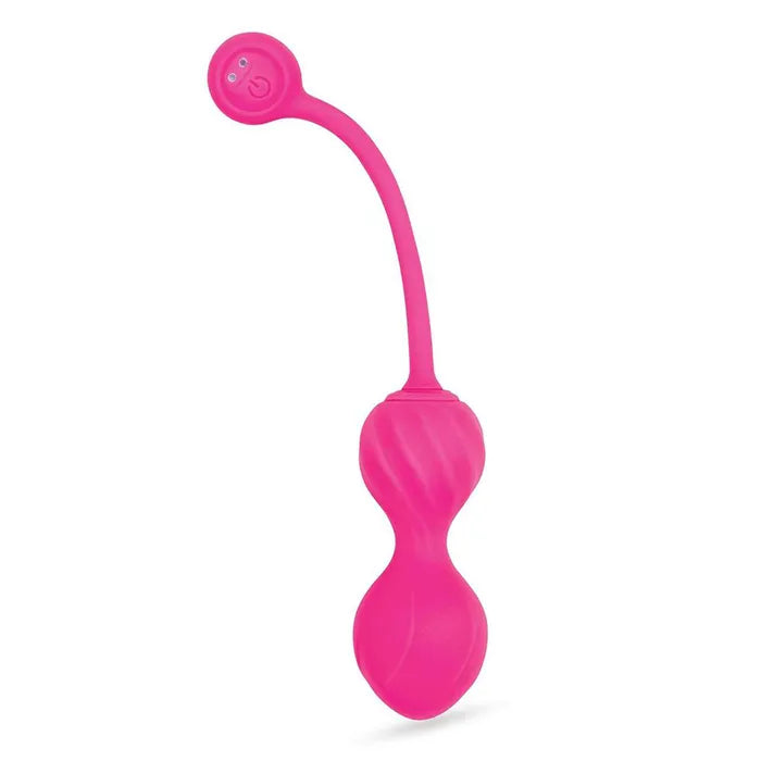 Bodywand Squeeze Pelvic Floor Trainer USB Rechargeable Weighted Kegel Balls With Remote Pink Bodywand