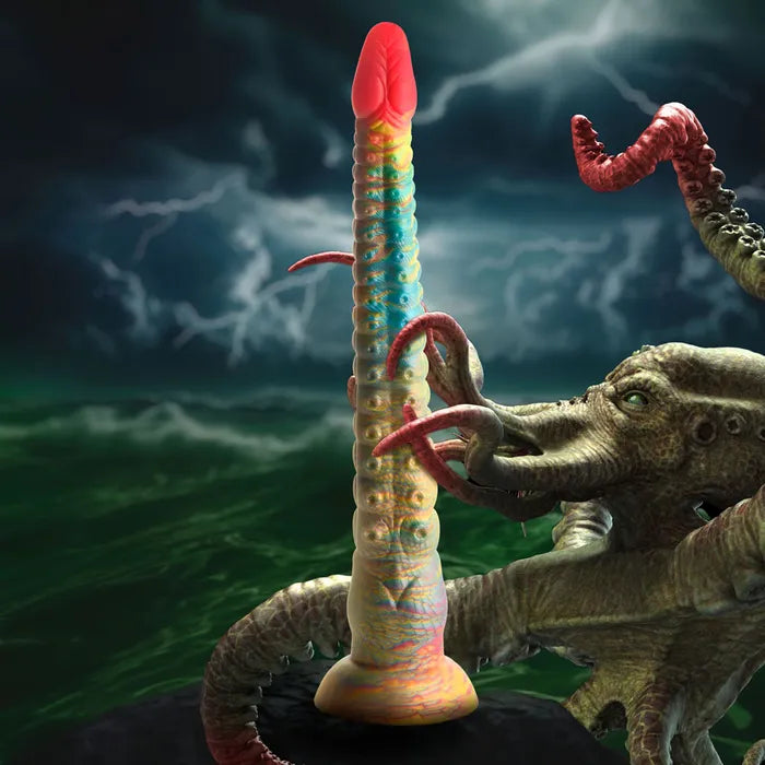 XR Brands Creature Cocks Tenta Dick Tentacle Fantasy Dildo 32cm Multi Coloured XR Brands