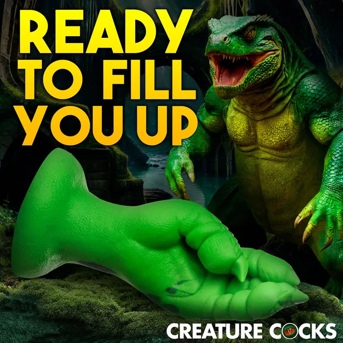 XR Brands Creature Cocks Raptor Claw Fisting Fantasy Silicone Dildo 21.8cm Green XR Brands