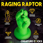 XR Brands Creature Cocks Raptor Claw Fisting Fantasy Silicone Dildo 21.8cm Green XR Brands