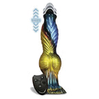 Icon Brands Alien Nation Phoenix USB Rechargeable Thrusting Fantasy Dong With Remote 25.4cm Gold / Blue & Black Icon Brands