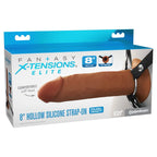 FX Elite 8'' Silicone Hollow Strap-On - Flesh - Flesh 20 cm Hollow Strap-On Pipedream