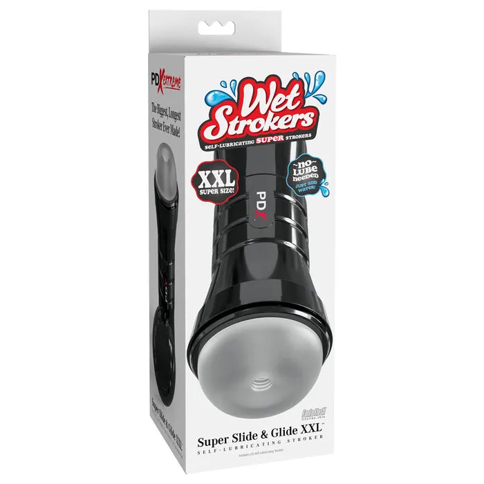 Pipedream PDX Wet Pussies Super Slide & Glide Stroker XXL Clear Pipedream