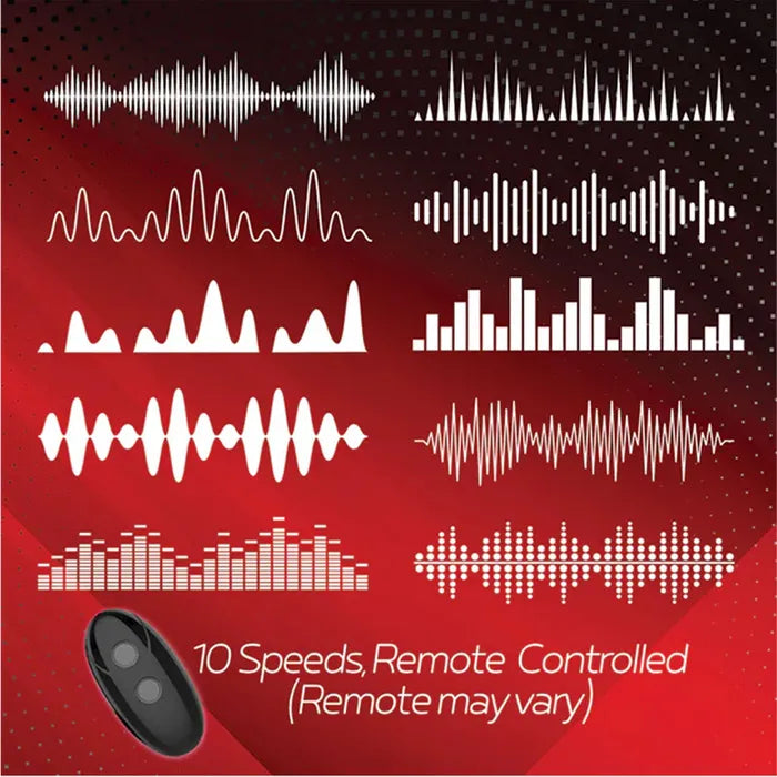 Icon Brands Red Dot Rings V2 USB Rechargeable Vibrating Cock Ring With Remote Black Icon Brands