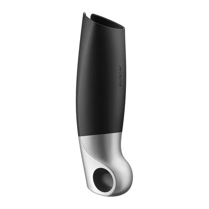 Satisfyer Power USB Rechargeable Vibrating Masturbator With App Control Black Satisfyer