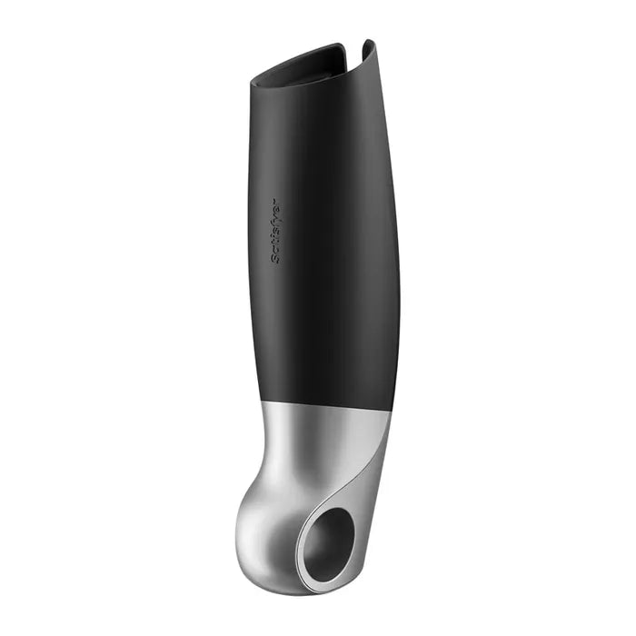 Satisfyer Power USB Rechargeable Vibrating Masturbator With App Control Black Satisfyer