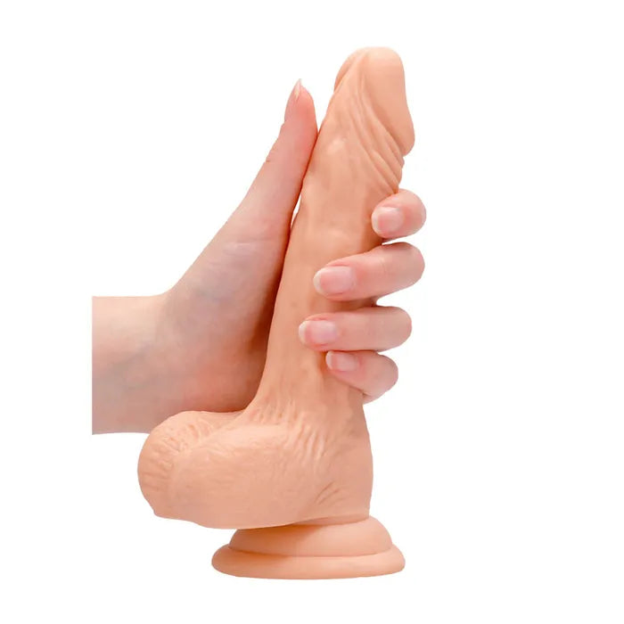 Shots Toys REALROCK Realistic Dildo With Balls 7 Inch Flesh Shots Toys