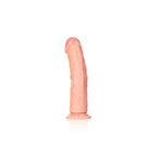 Shots Toys REALROCK Realistic Regular Curved Dildo With Suction Cup 9 Inch Flesh Shots Toys