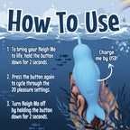 Creative Conceptions Unihorn of the Sea Neigh Mo The Narwhal USB Rechargeable Dual Motor Stimulator Creative Conceptions