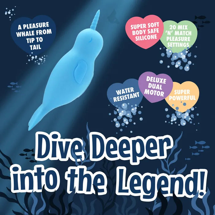 Creative Conceptions Unihorn of the Sea Neigh Mo The Narwhal USB Rechargeable Dual Motor Stimulator Creative Conceptions