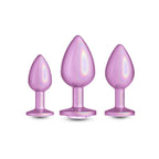 NS Novelties Rear Assets Trainer Kit Metallic Butt Plugs Set Of 3 Sizes NS Novelties