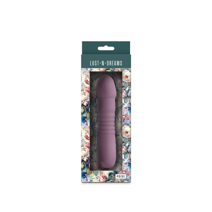 NS Novelties Lust N Dreams Poise Mauve USB Rechargeable Thrusting Vibrator NS Novelties