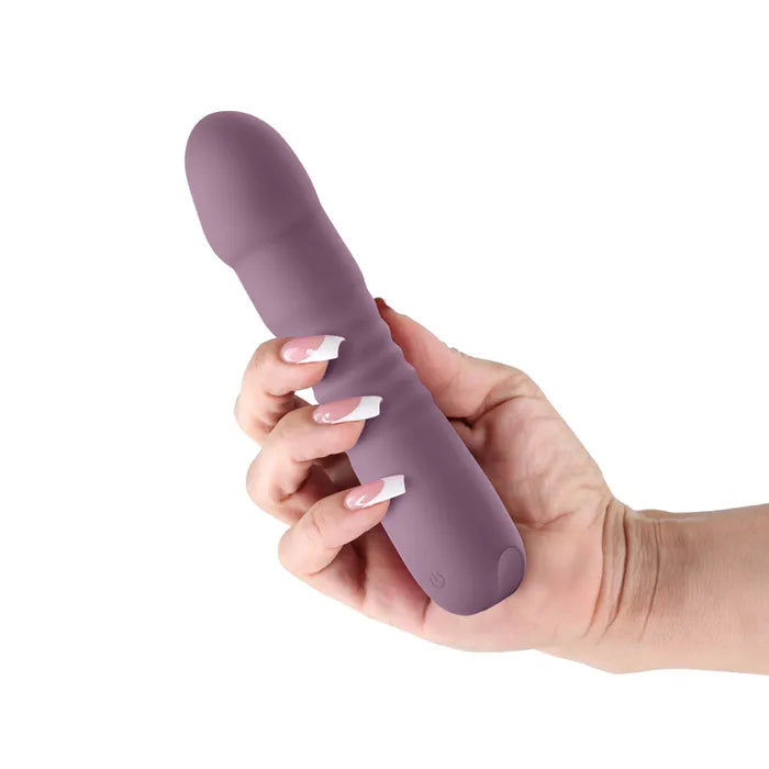 NS Novelties Lust N Dreams Poise Mauve USB Rechargeable Thrusting Vibrator NS Novelties