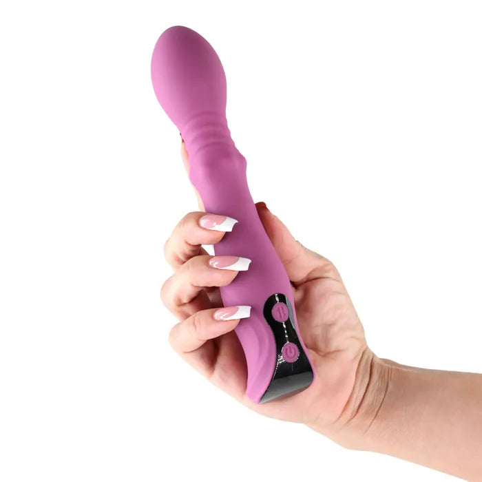 NS Novelties Lust N Dreams Cadence Blush USB Rechargeable Thrusting & Sliding Vibrator NS Novelties