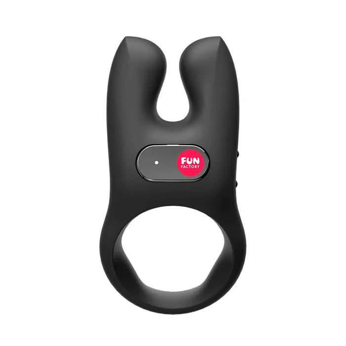 Fun Factory NOS Black USB Rechargeable Vibrating Cock Ring Black Fun Factory