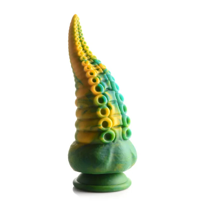 XR Brands Creature Cocks Monstropus Tentacled Monster Silicone Fantasy Dildo 21.6cm Green / Yellow XR Brands