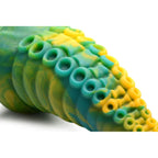 XR Brands Creature Cocks Monstropus Tentacled Monster Silicone Fantasy Dildo 21.6cm Green / Yellow XR Brands