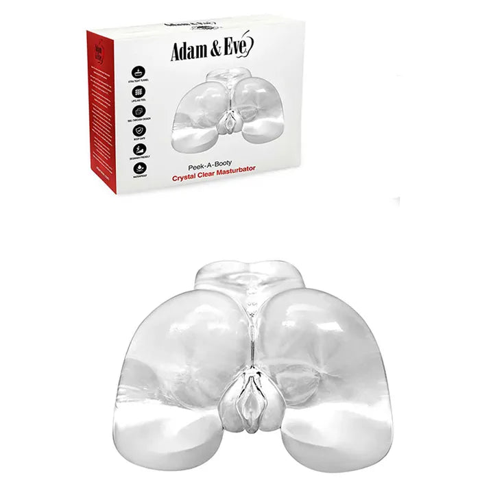 Adam & Eve PEEK A BOOTY Doggy Style Masturbator Clear Adam & Eve