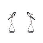 SPORTSHEETS Velvet Noir Tuggable Nipple Clamps Adjustable Nipple Restraints