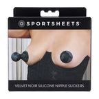 SPORTSHEETS Velvet Noir Silicone Nipple Suckers Set Of 2