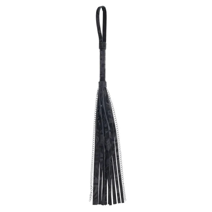 SPORTSHEETS Velvet Noir Chain Flogger Flogger Whip 43cm Black Sportsheets