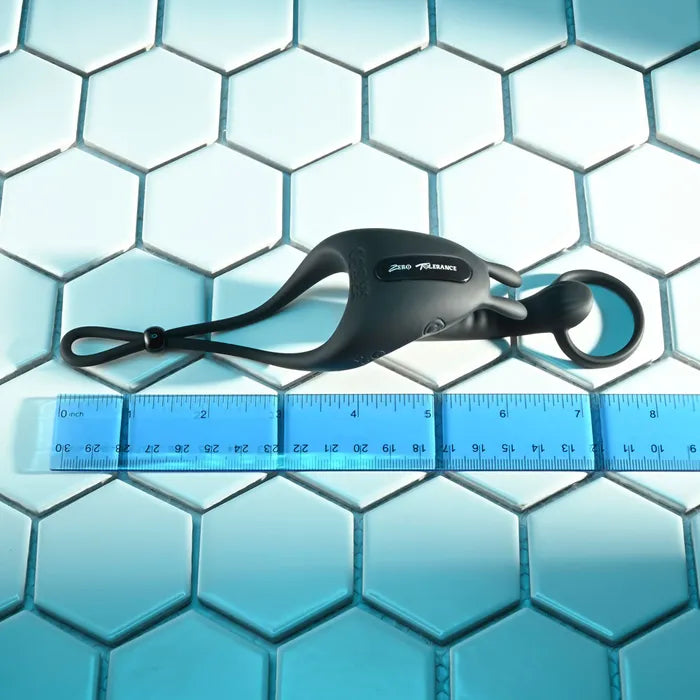 Zero Tolerance SADDLE UP USB Rechargeable Vibrating Cock & Ball Rings Black Zero Tolerance