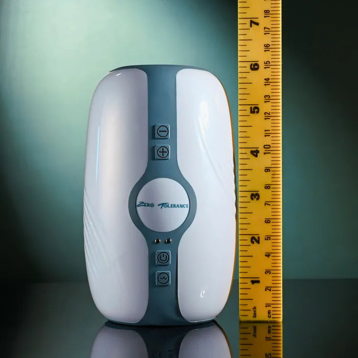 Zero Tolerance TOUCHDOWN USB Rechargeable Vibrating & Tightening Stroker 15cm White Zero Tolerance