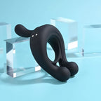 Playboy Pleasure TRIPLE PLAY USB Rechargeable Cock Ring With Wireless Remote Black Playboy Pleasure