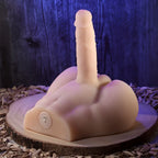 Evolved EASY RIDER LIGHT USB Rechargeable Male Torso With Vibrating Penis 17.8cm Flesh Evolved