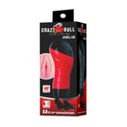 CRAZY BULL DELIA Vibrating Vagina Stroker With Suction Base Flesh Crazy Bull