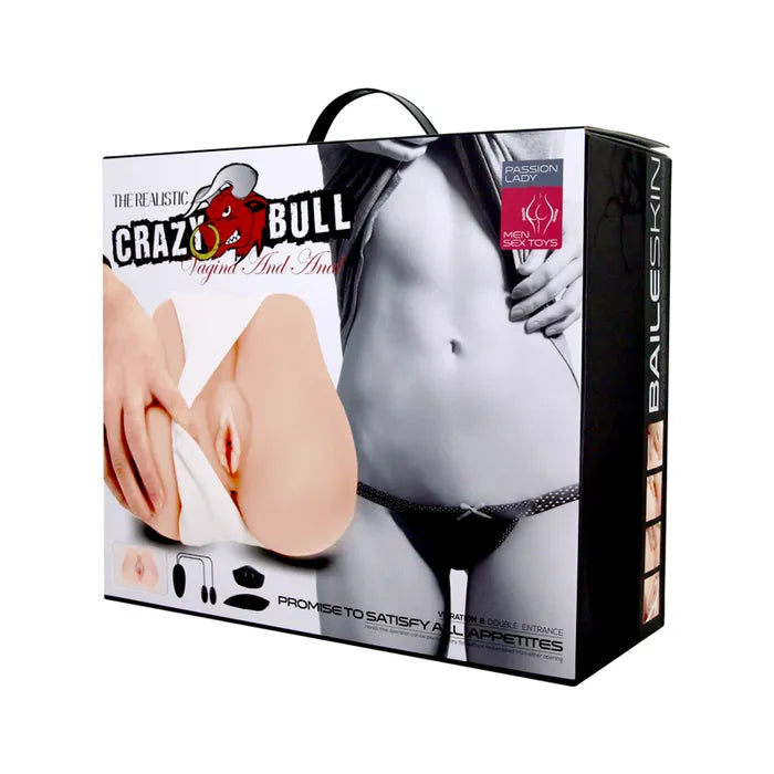CRAZY BULL Vibrating Missionary Torso Masturbator Flesh Crazy Bull