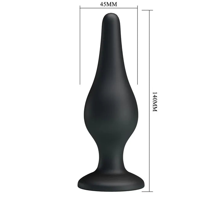 Party Up JEFFREY Butt Plug 14cm Black