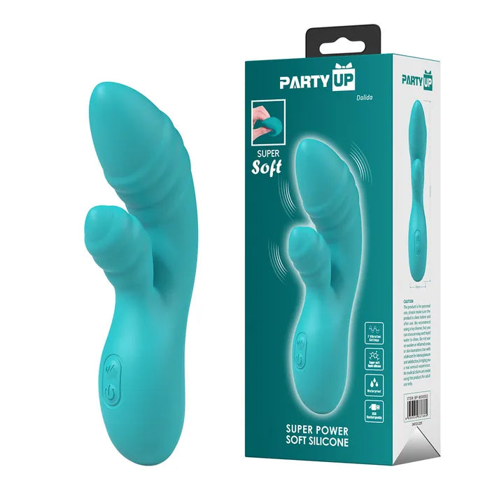 Party Up DALIDA USB Rechargeable Rabbit Vibrator 16.2cm Party Up