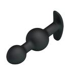 Party Up JAMES Beaded Butt Plug 10.4cm Black