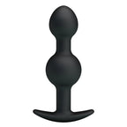 Party Up JAMES Beaded Butt Plug 10.4cm Black