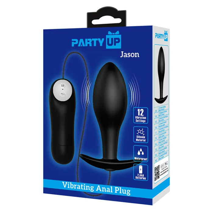 Party Up JASON Butt Plug With Remote 8.5cm