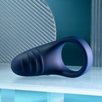 Playboy Pleasure PLEASURE POINT USB Rechargeable Vibrating Cock Ring Blue Playboy Pleasure