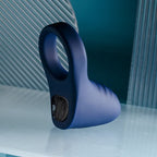 Playboy Pleasure PLEASURE POINT USB Rechargeable Vibrating Cock Ring Blue Playboy Pleasure