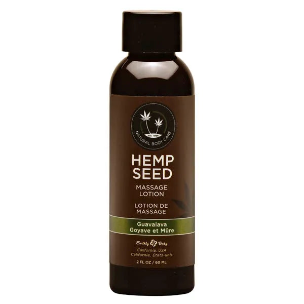 Earthly Body Hemp Seed Massage Scented Lotion 59ml Bottle Earthly Body