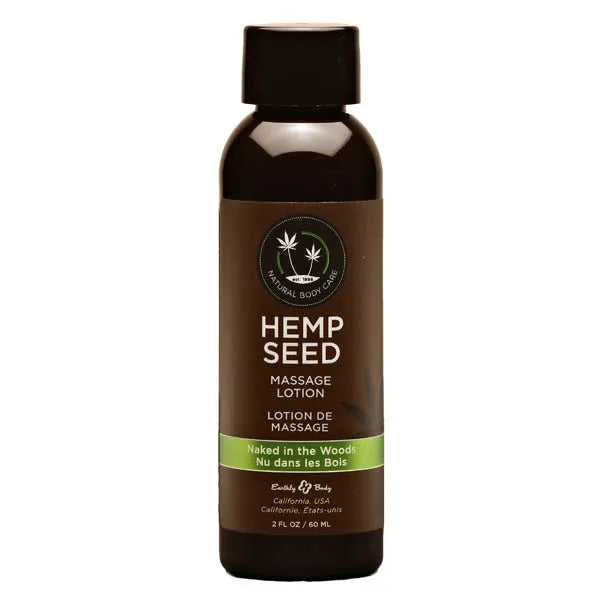 Earthly Body Hemp Seed Massage Scented Lotion 59ml Bottle Earthly Body