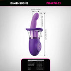 Pipedream Fantasy For Her Ultimate Pleasure Pro Plus USB Rechargeable Sucking Licking & Flicking Vibrator Pipedream