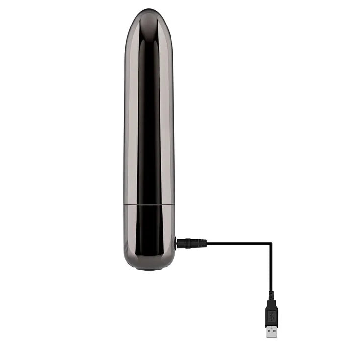 Evolved REAL SIMPLE Chrome USB Rechargeable Bullet Vibrator 10cm