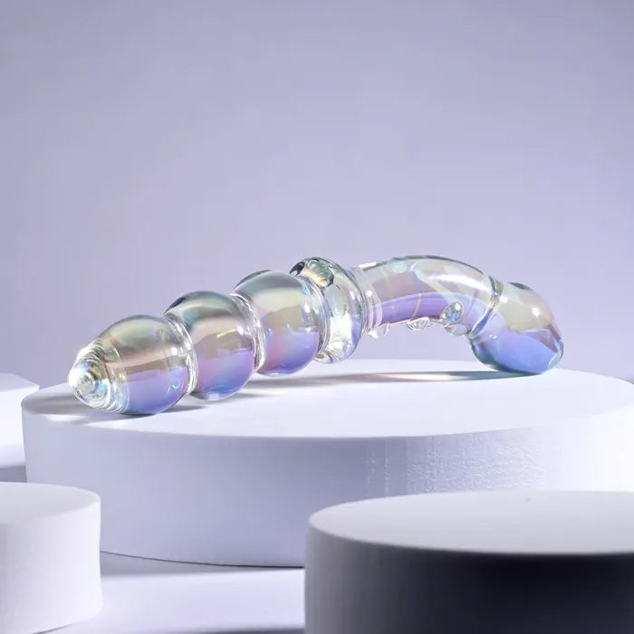 Playboy Pleasure JEWELS DOUBLE Glass Double Ended Dildo 17.1cm Clear Playboy Pleasure