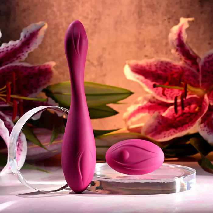 Evolved CHERRY POSE USB Rechargeable Flexible & Posable Vibrator With Remote Evolved