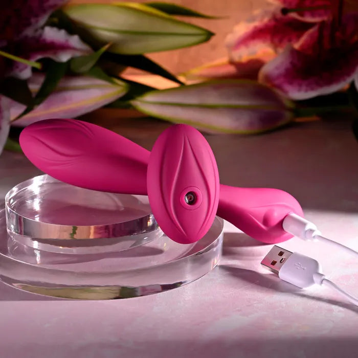 Evolved CHERRY POSE USB Rechargeable Flexible & Posable Vibrator With Remote Evolved