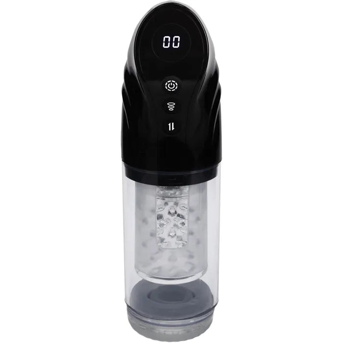 Shots Toys PUMPED Strokemate USB Rechargeable Sucking Rotating & Thrusting Auto Masturbator Shots Toys