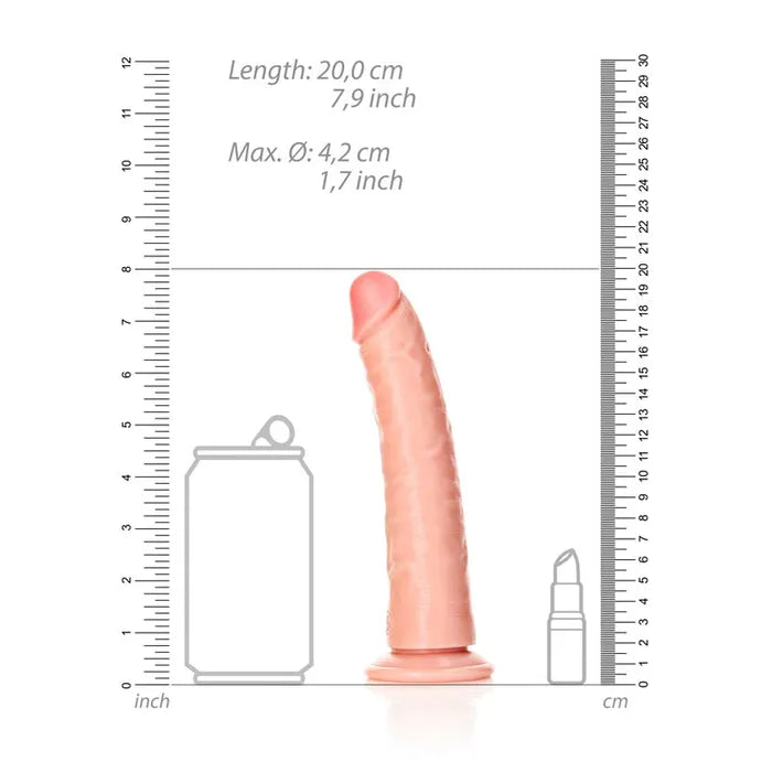Shots Toys REALROCK Realistic Slim Dildo With Suction Cup 7 Inch