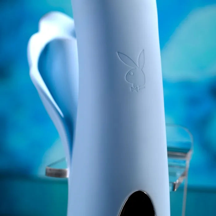 Playboy Pleasure IN BLOOM USB Rechargeable Thrusting Tapping & Heating Dual Vibrator Playboy Pleasure